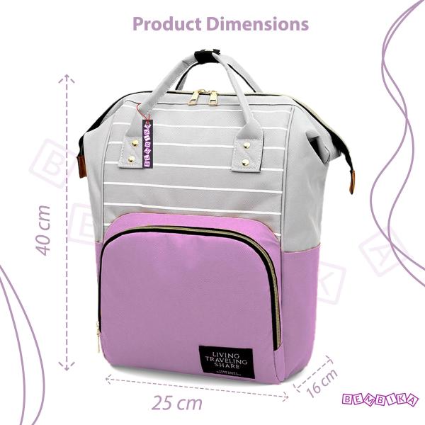 Bembika Line Purple Diaper Bag Backpack For Kids JioMart