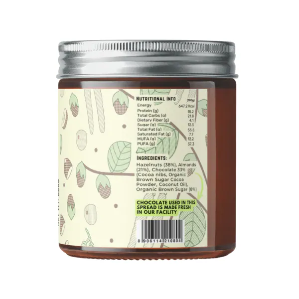 9GRAMS Hazelnut Spread, crunchy free from preservatives & palm oil
