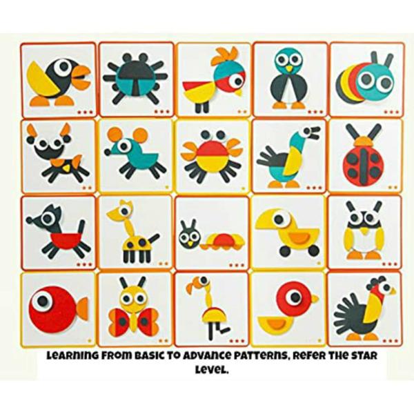 Pluspoint Multicolor Wood Wooden Pattern Blocks Animals Jigsaw Puzzle -  JioMart