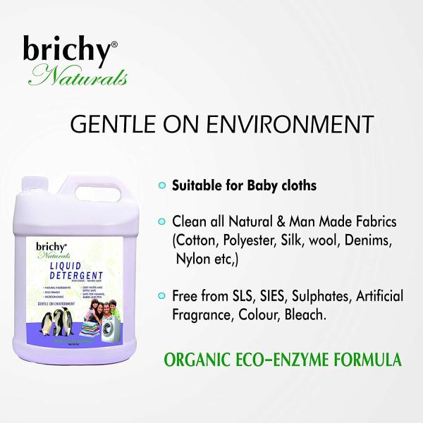 brichy Natural Laundry Liquid Detergent Biodegradable EcoFriendly