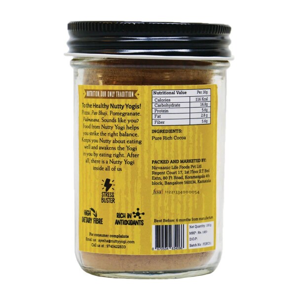 Nutty Yogi Dark Rich Cocoa Powder JioMart