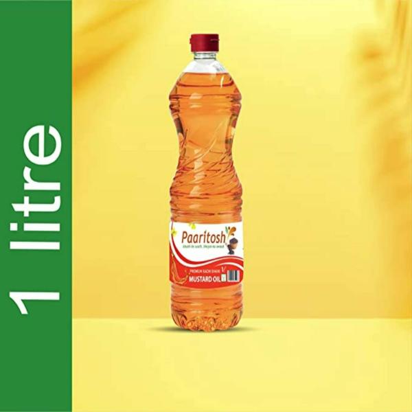 Pawan Foods "Paaritosh" Premium Pure Mustard Oil (Kachi Ghani) 1liter P