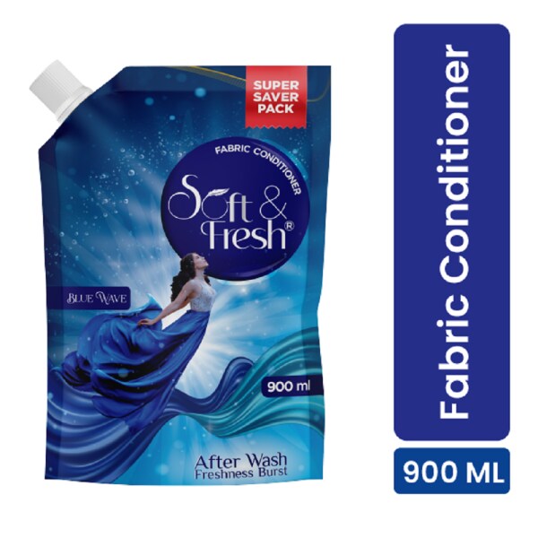 Soft & Fresh Blue Wave 900ml, best Fabric Conditioner softener JioMart