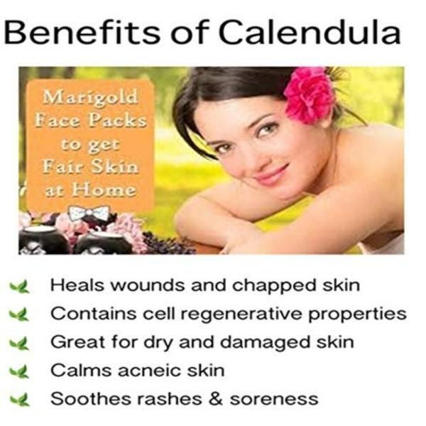 MGBN Gelatin With Marigold Flower Powder 2 In 1 Uses For Face Mask