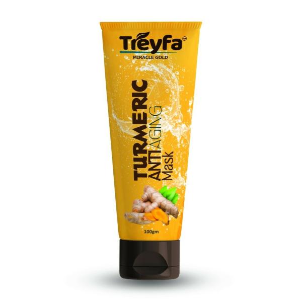 Treyfa Turmeric Anti Aging Mask For Skin Brightening, Even Tone