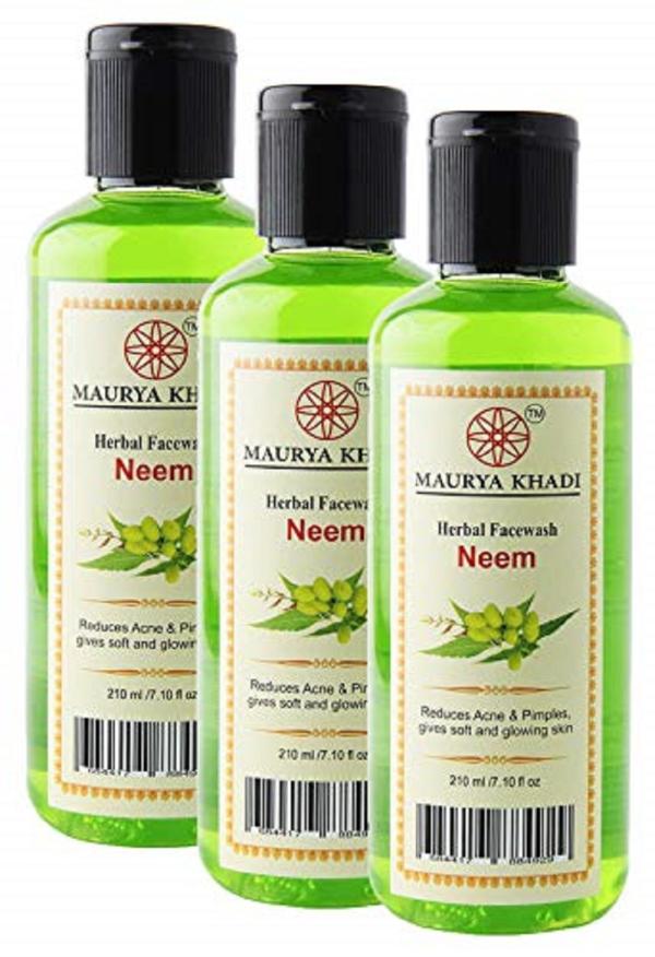 Maurya Khadi Neem Face Wash Reduces Acne, Remove Pimples & Anti