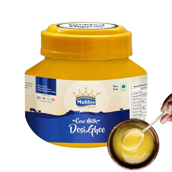 Mukhia A2 Cow Desi Ghee certified organic grass fed ghee 500 ml JioMart