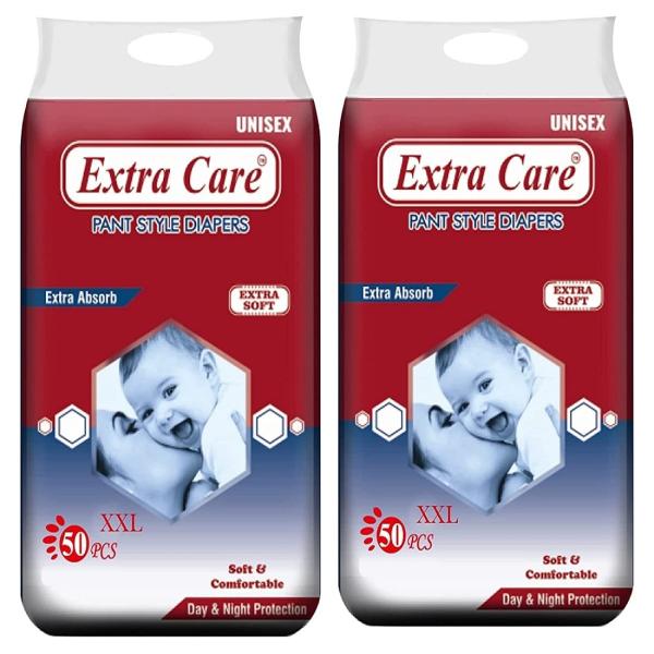 Extra Care Baby Pant Diaper XXL size 50 piece (pack of 2) JioMart