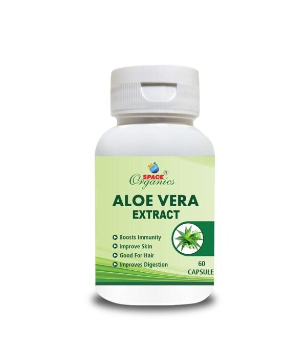 Space Organics Aloe Vera Capsule is used for constipation, skin
