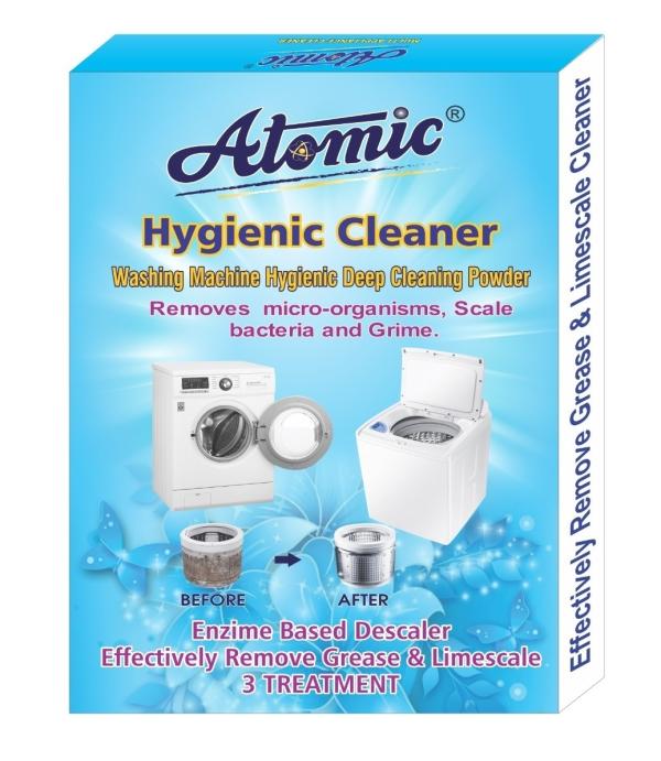 Atomic Washing Machine Descaling Powder 150GM, Set of 3 Clean Tub & Drum for Top/Front Load