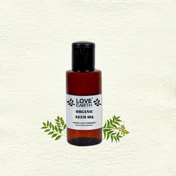 Love Earth Organic Neem Oil For Hair & Skincare, Reduces Dandruff