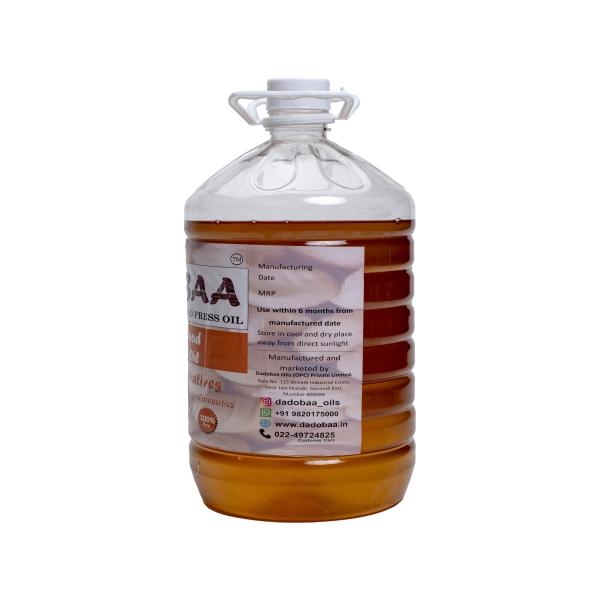 Dadobaa Groundnut Wood Pressed Oil 5000 ml 2 bottles JioMart