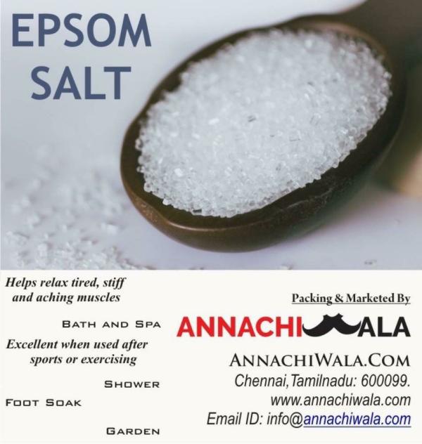 Annachiwala Bath Epsom Salt For Body Pain, Muscle Pain And Hair