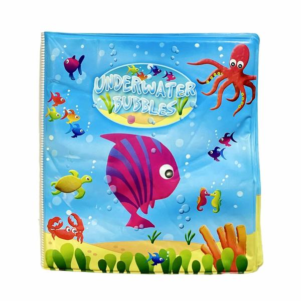 Toy Park Squeaky Baby Bath Book / Underwater bubbles, Multicolour JioMart