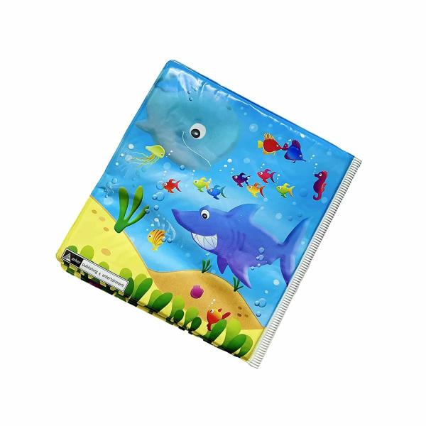 Toy Park Squeaky Baby Bath Book / Underwater bubbles, Multicolour JioMart