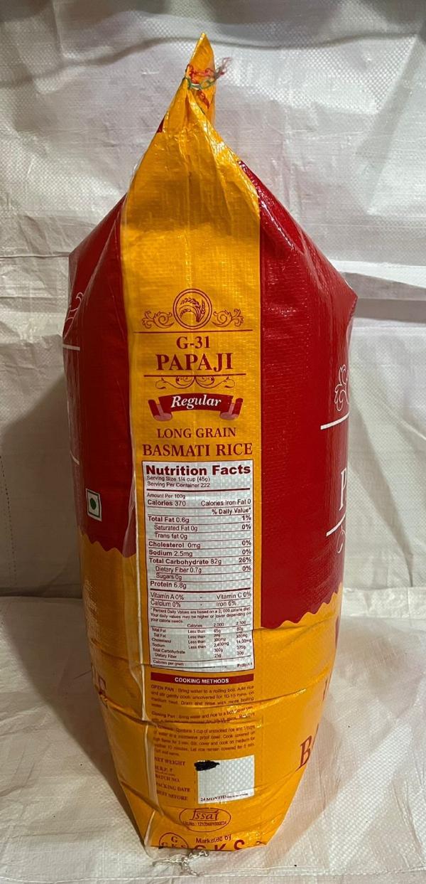 G 31 PAPA JI Regular Rice 30 KG JioMart
