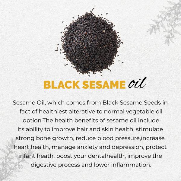 Vedcare Virgin Cold Pressed Black Sesame (Til) Seed Oil for Cooking, Hair &  Body Massage, 250 ml - JioMart