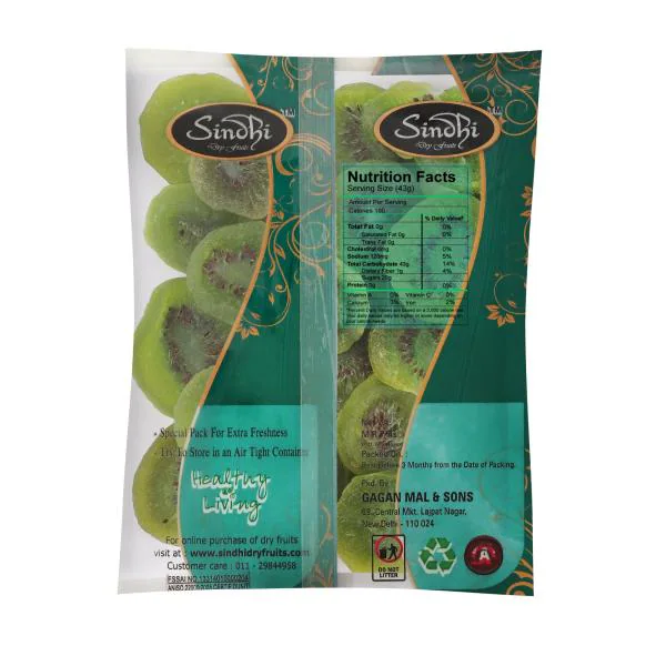 Sindhi Dry Fruits Dehydrated Kiwi, Dried Kiwi, Soft and Juicy, 100