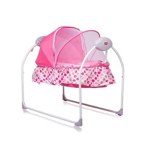 Luvlap Pink Galaxy New Born Baby Swing Cradle Bed With Auto Swing And