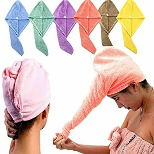Mamasai4ever Hair Towel Wrap Towel HairDrying Quick Dry Shower Caps