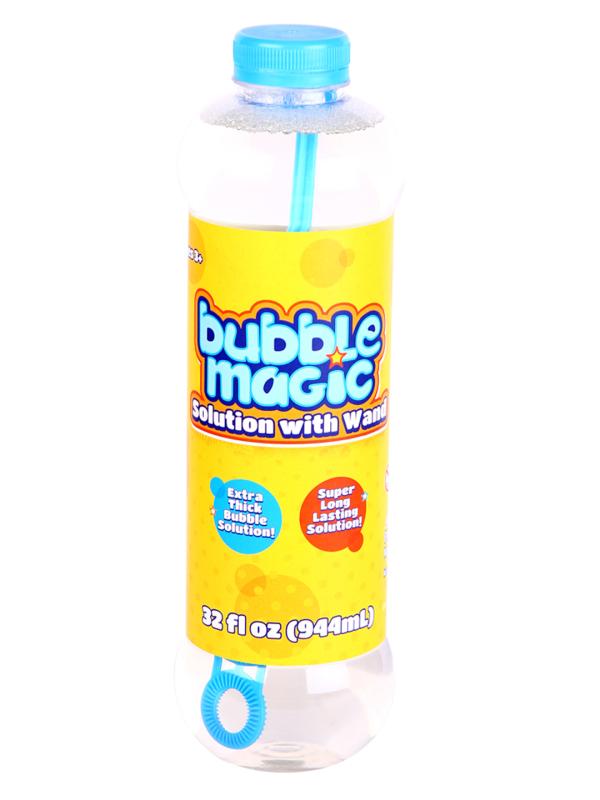 Bubble Magic Bubble Solution Bottle with wand 944 ML for kids 3 years