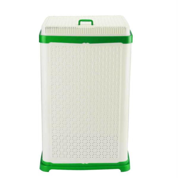 Fable Green Plastic Laundry Basket 50 L JioMart