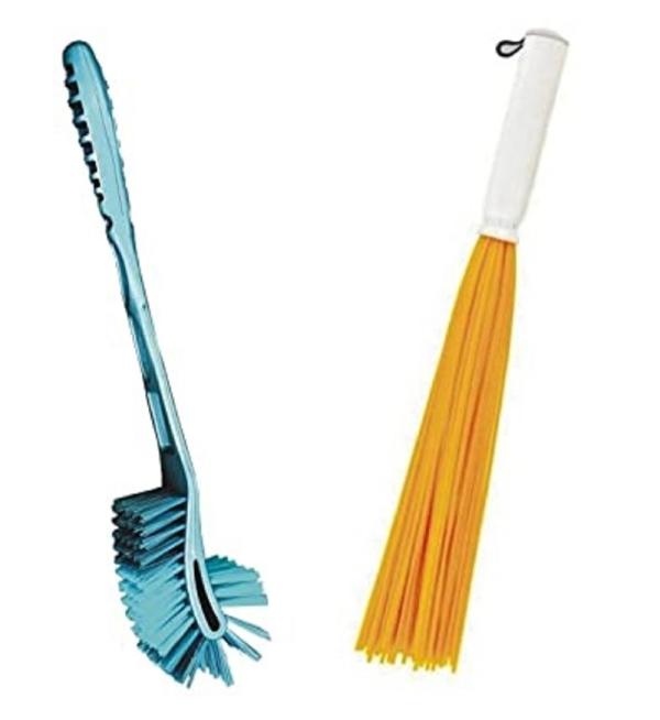 ShopiMoz Premium Toilet Brush + Broom(Assorted) (Pack of 2) JioMart