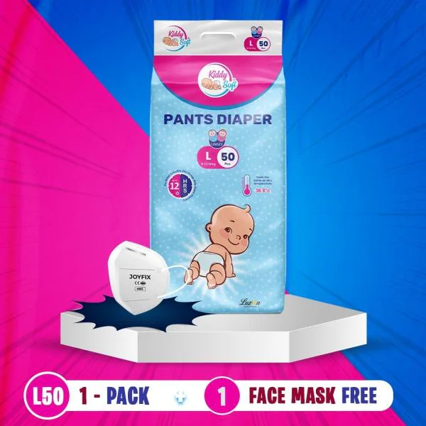 KIDDY SOFT BABY DIAPER LARGE SIZE TOTAL 50 PCS JioMart