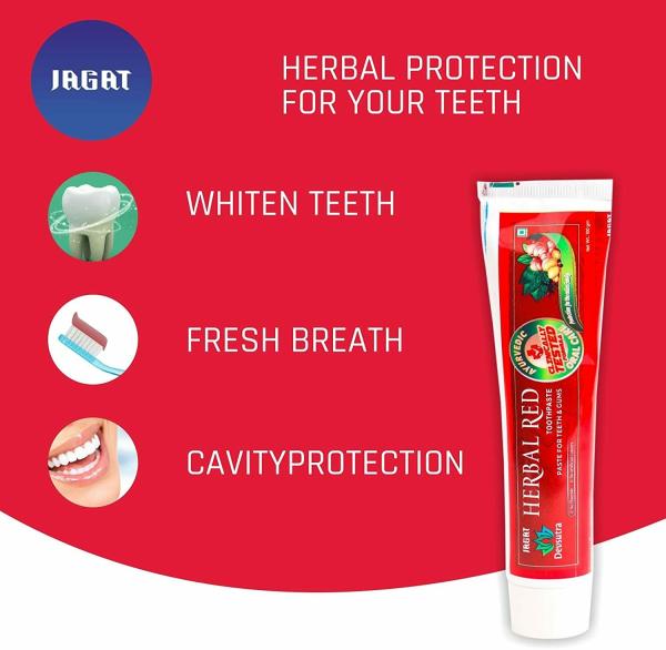 Jagat Devsutra Dr. Trusted Ayurvedic HERBAL Red Toothpaste 100