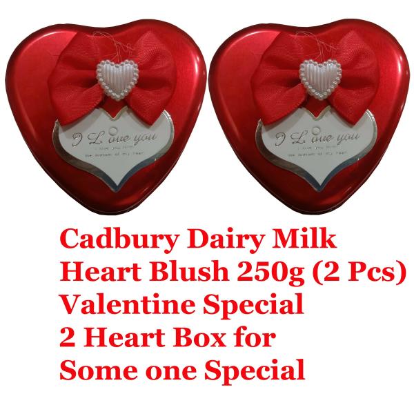 Cadbury Dairy Milk Silk Valentine's Heart Blush Bar, 250g (Pack of 2