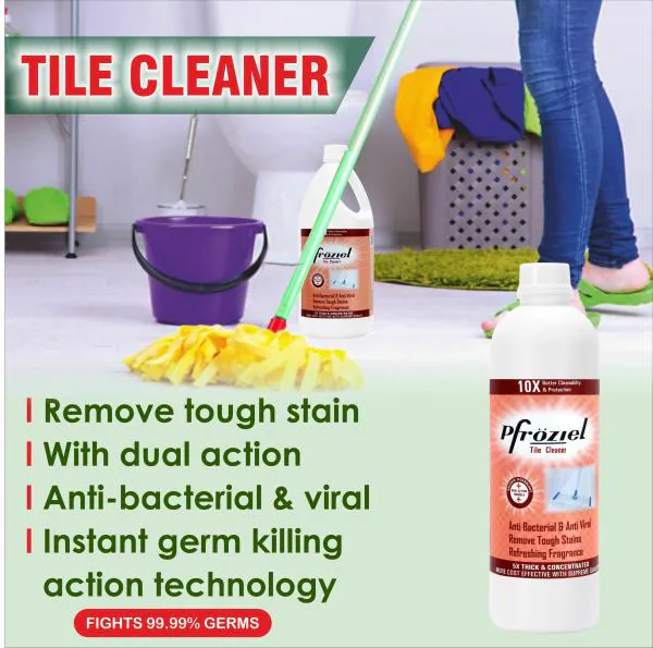 Pfroziel heavy duty bathroom tile cleaner(500ML) antibacterial I 99.9% ...