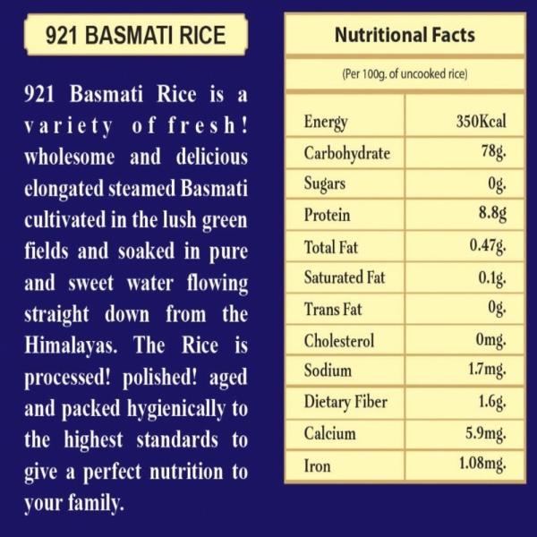 921 AGED BASMATI RICE 2 YEARS OLD (JAR PACKING) 2KG JioMart