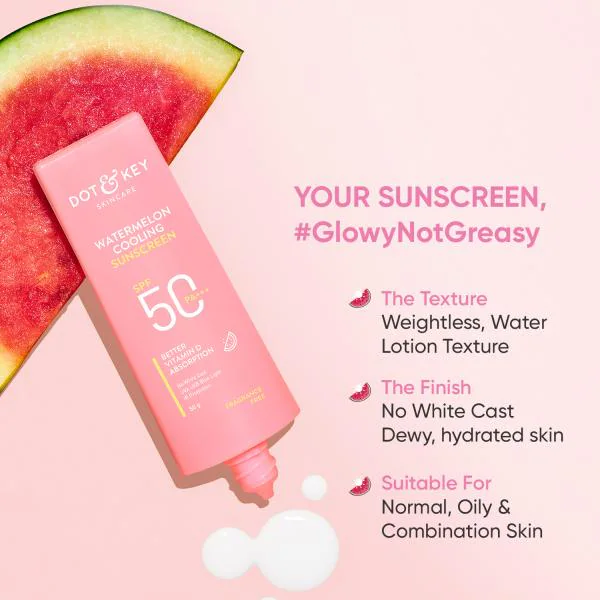 Dot & Key Watermelon Hyaluronic Cooling Sunscreen SPF 50 PA+++for
