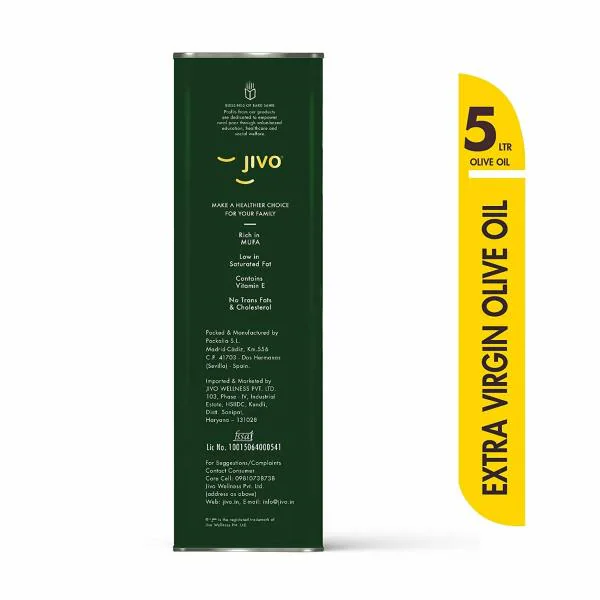 Jivo Extra Virgin Olive Oil 5 litres JioMart