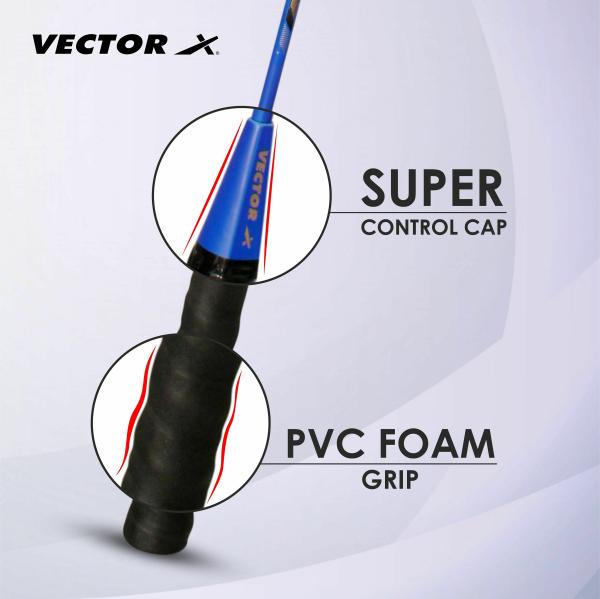 Vector X Vxb 3 Badminton Racquet One Piece Aluminium Head And Shaft With Full Cover Blue Jiomart