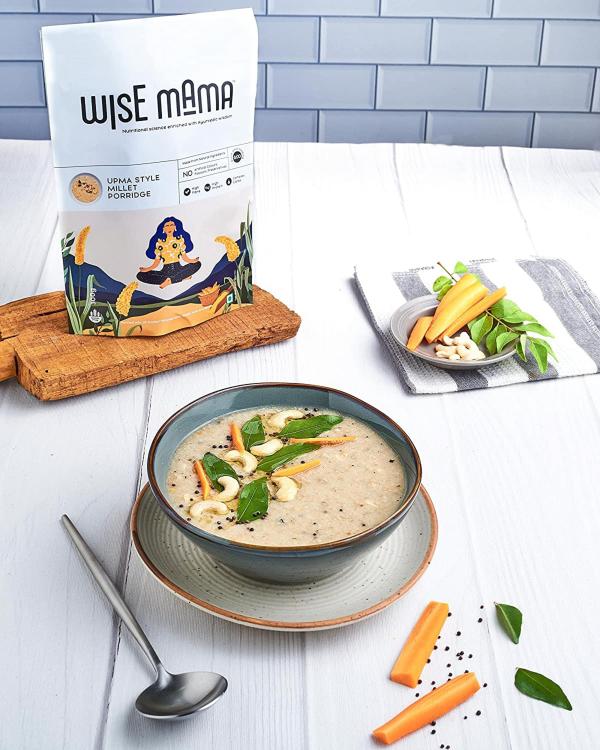Wise Mama Upma Style Millets, Breakfast Cereals, High Fibre, High