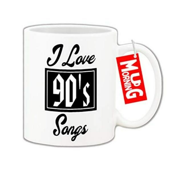 Mug Morning I Love 90's Songs Music Mug Mug for Musicians Mugs for