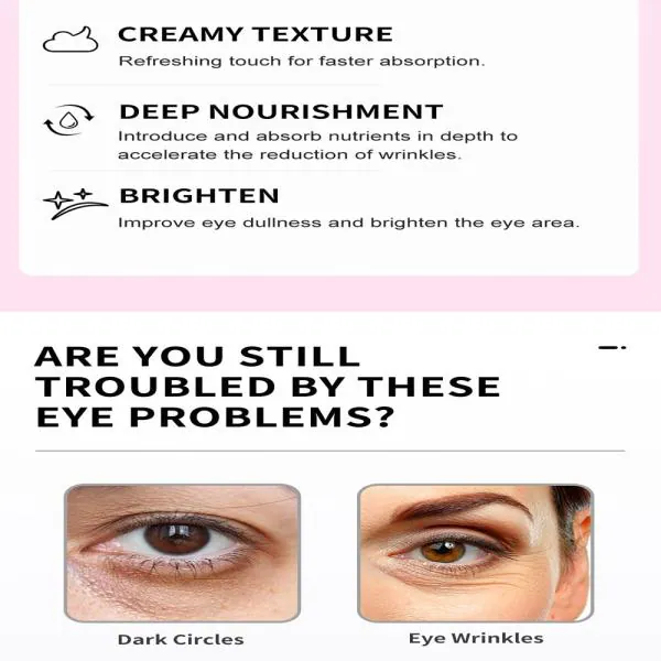 KURAIY new Whitening Eye Cream Anti Dark Circles Eye Bags Wrinkle