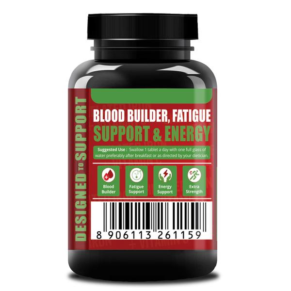 Simply Nutra Chelated Iron with Vitamin C, B12, Zinc and Folic Acid Health Supplement 120