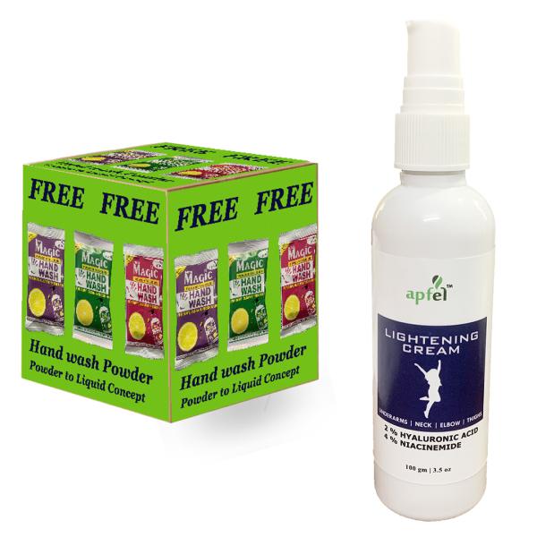 Apfel Lighting Cream PLUS for Under Arms, Inner Thighs, Neck/Knees