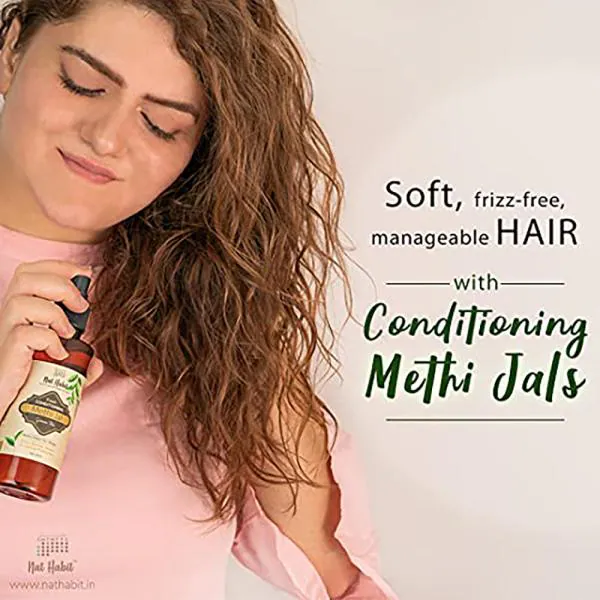 Nat Habit Green Tea Conditioning Methi Jal, Hair Spray Serum| Hair Growth,  Hairfall Control, Smoothening, 200ml - JioMart