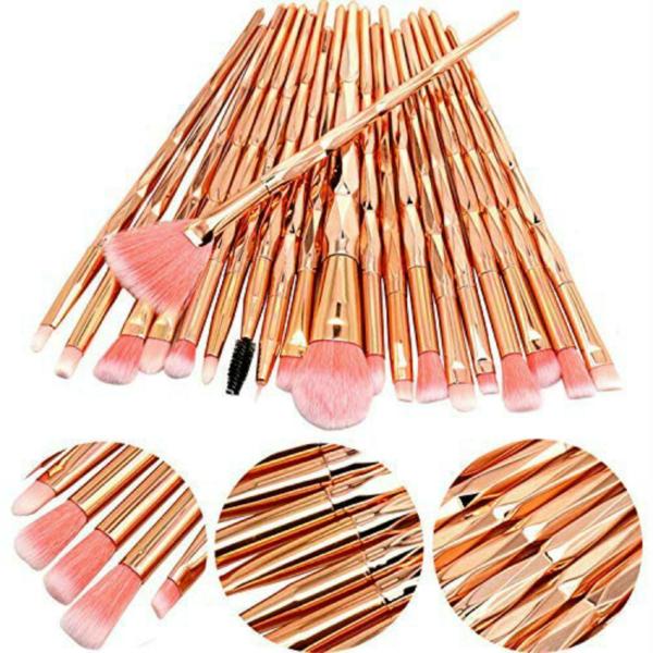 Glamour Beauty Makeup Brushes Eye Brushes Set of 20 Rose Gold JioMart