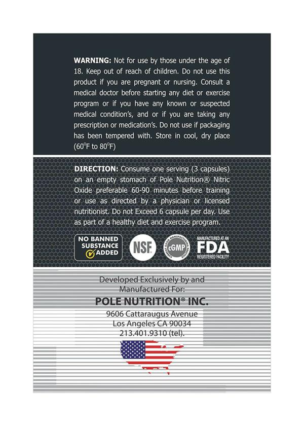 Pole Nutrition Nitric Oxide 90 Capsule JioMart