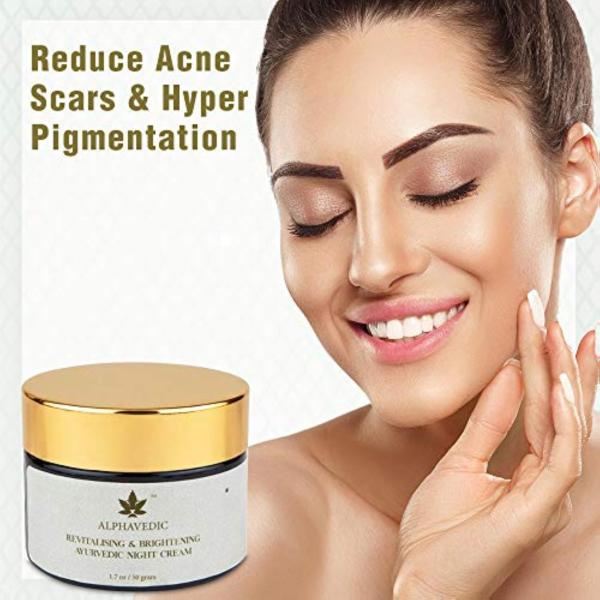 Alphavedic Saffron Night Cream For Wrinkles, Dark Spots And Damaged