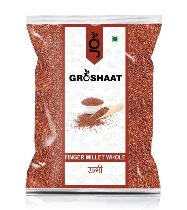 Groshaat Best Quality Finger Millet Whole 3Kg (Packing) Ragi Sabut