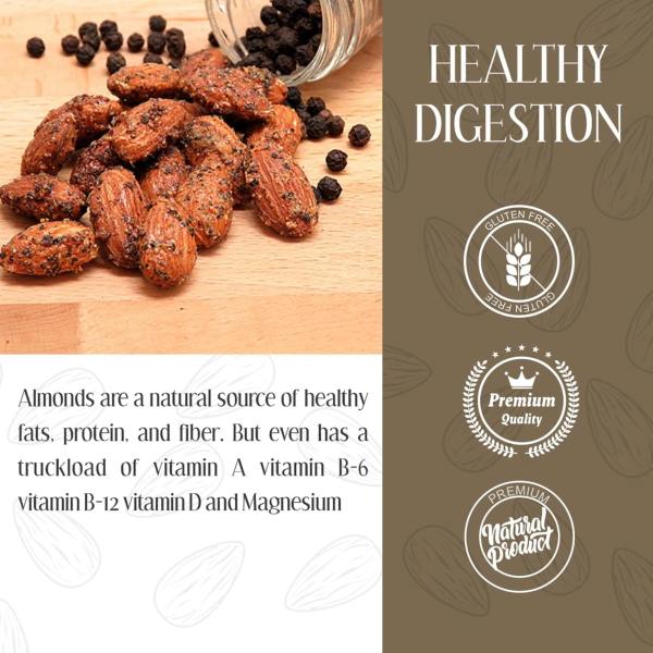 2020 Dry Fruits Wow Almond Black Pepper, 200 Gm JioMart