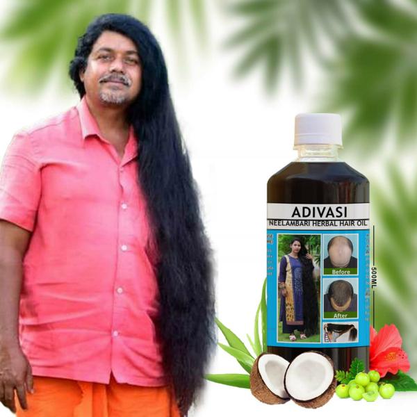 Adivasi Neelambari Herbal Hair Oil with Neelambari, Bringraj, Amla