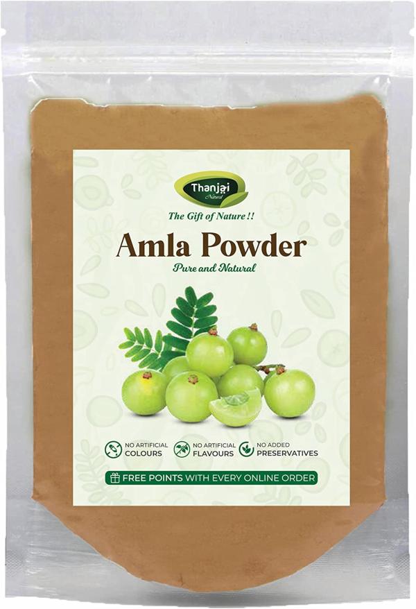 Thanjai Natural Amla Indian Gooseberry Powder 500g for Hair Growth, Skin,  face, Drinking and Eating - JioMart