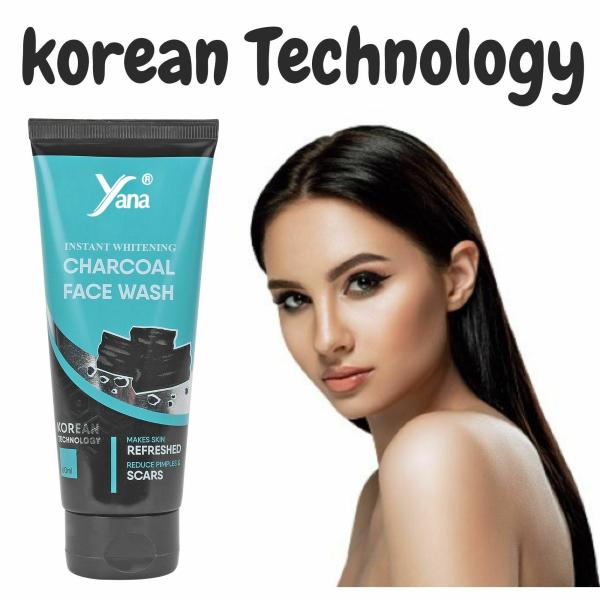 YANA INSTANT WHITENING CHARCOAL FACE FACE WASH FOR MEN WOMEN / FACE