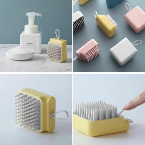 Taiyo Pluss Discovery Pet Bathing & Grooming Brush with Shampoo